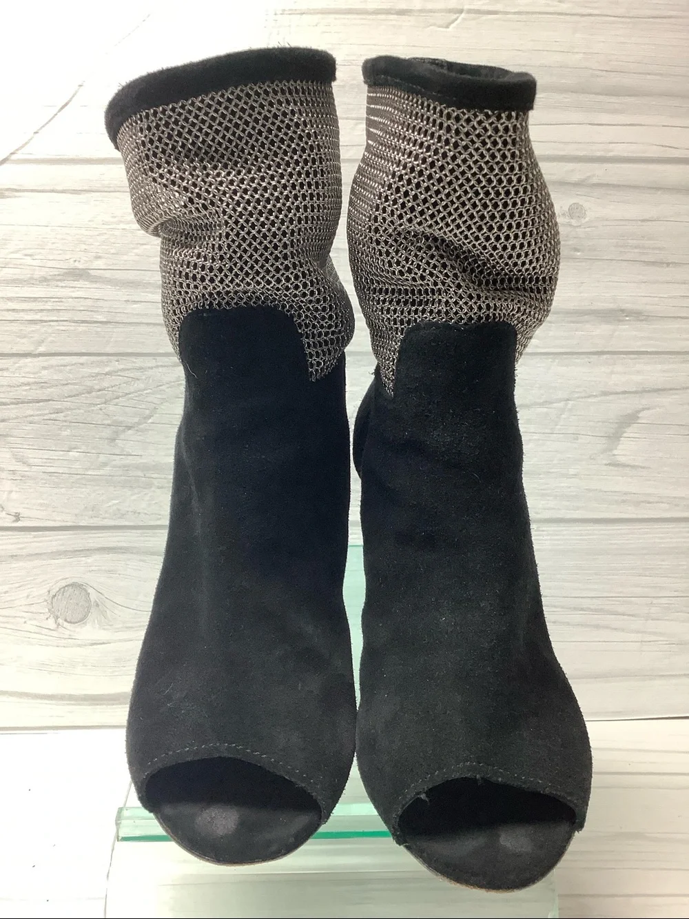 IRO Metallic Mesh booties